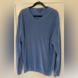 JACK THREADS BLUE V NECK SWEATER XL